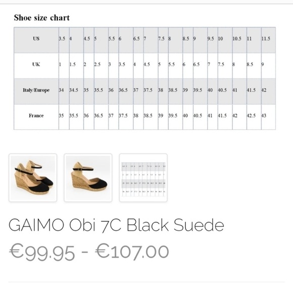 Giamo Espadrilles Women’s Suede Wedge Heel Boho Y2K Made in Spain NWOT Size 41 - Picture 9 of 11